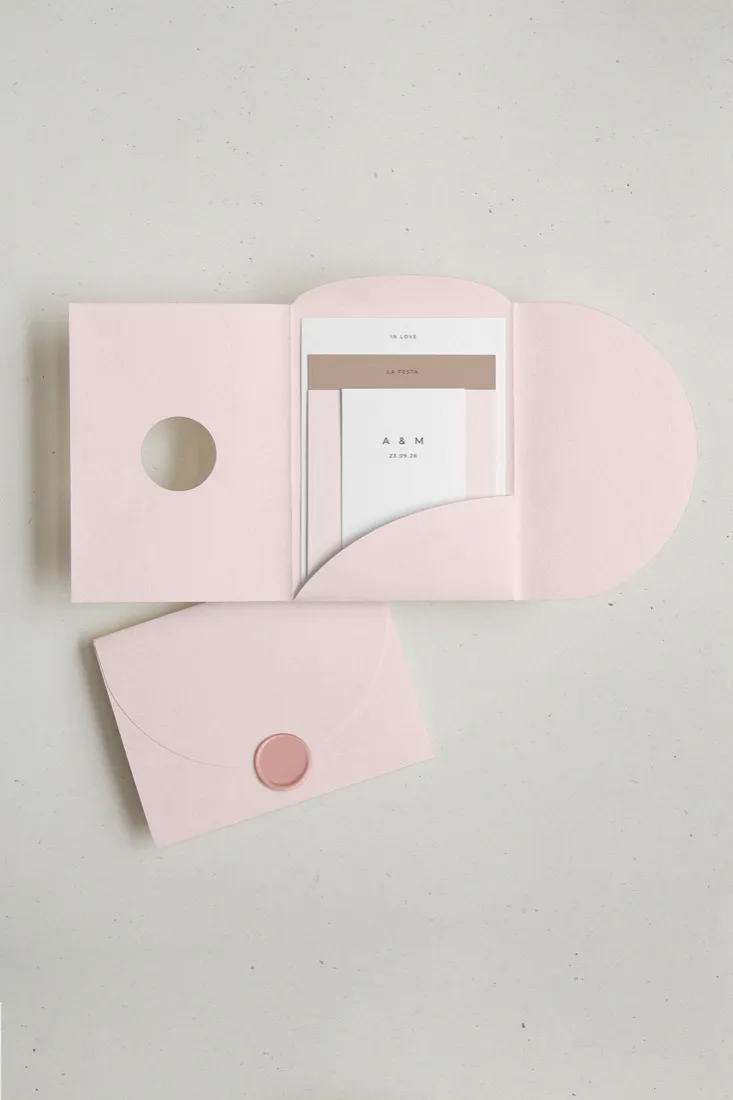 Partecipazione Cofanetto Pocket Fold Rounded