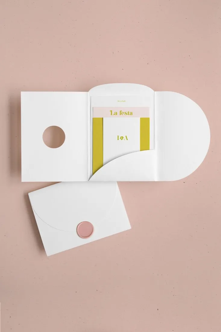 Partecipazione Cofanetto Pocket Fold Rounded