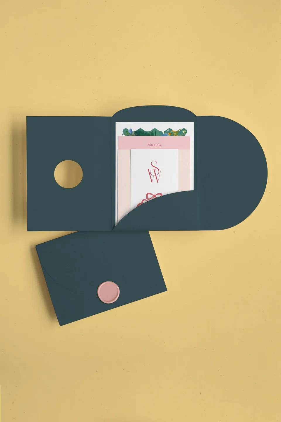 Partecipazione Cofanetto Pocket Fold Rounded