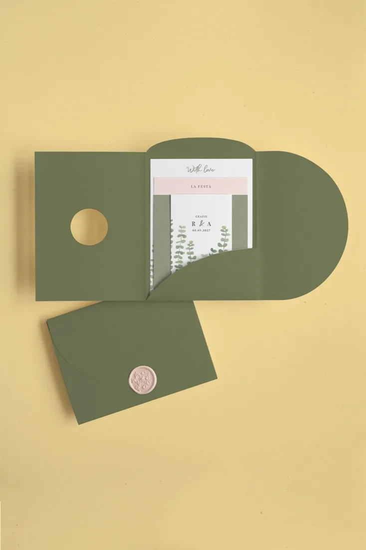 Partecipazione Cofanetto Pocket Fold Rounded