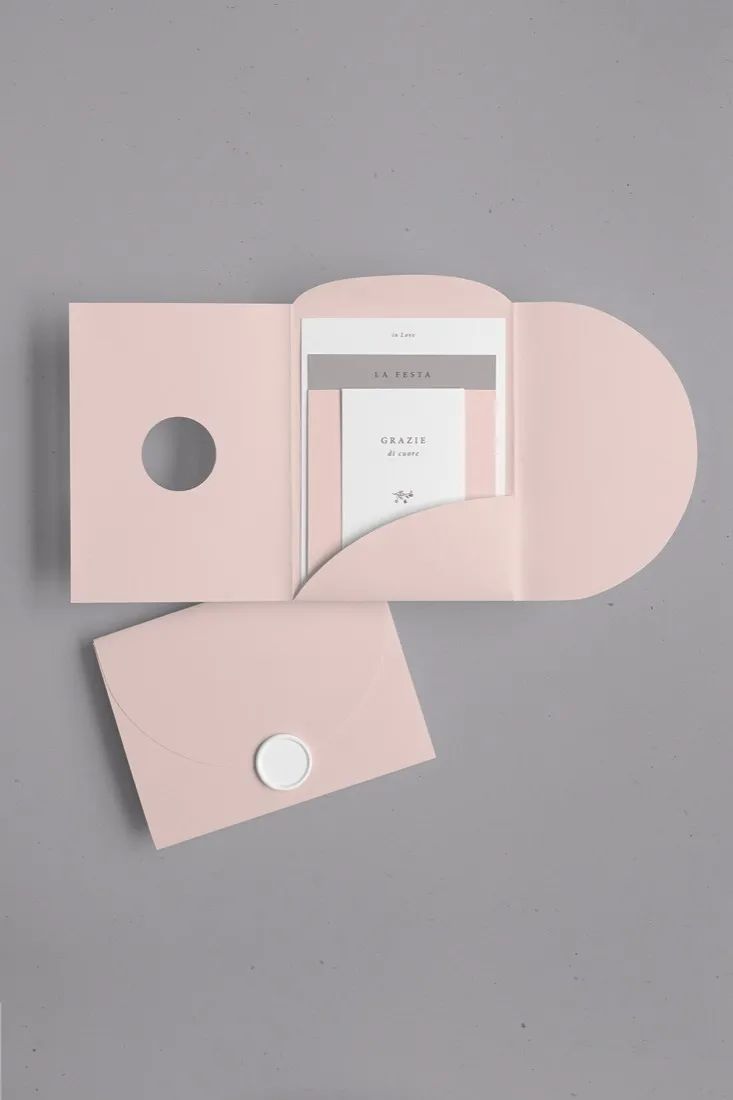 Partecipazione Cofanetto Pocket Fold Rounded