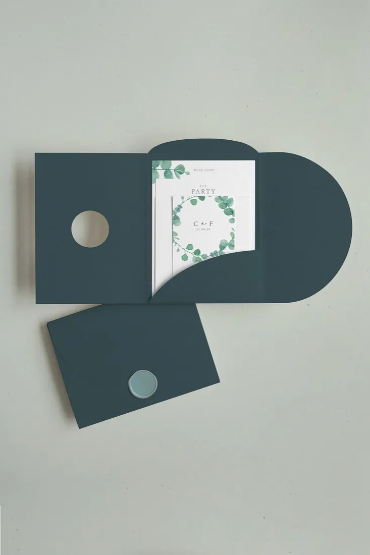 Partecipazione Cofanetto Pocket Fold Rounded