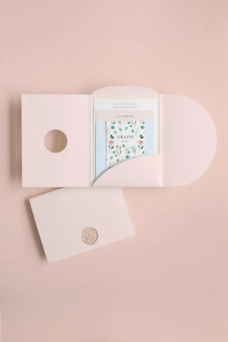 Partecipazione Cofanetto Pocket Fold Rounded