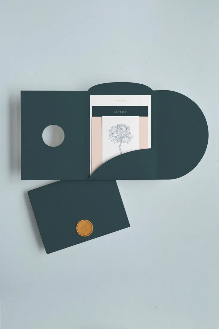 Partecipazione Cofanetto Pocket Fold Rounded
