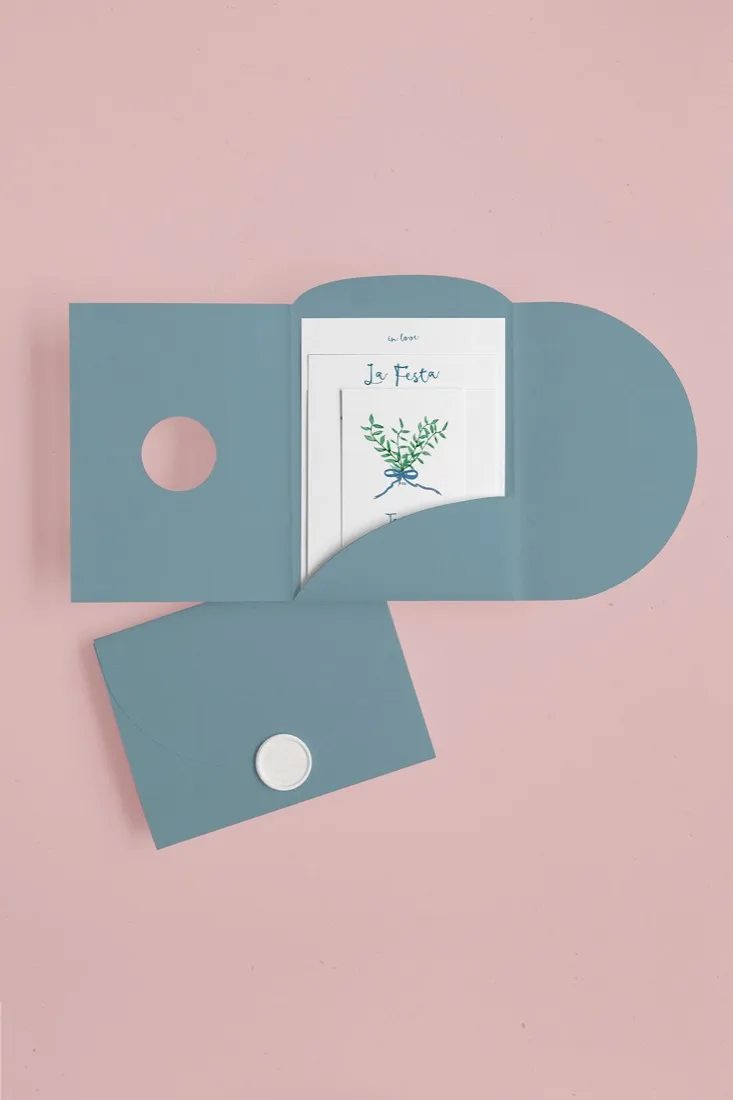 Partecipazione Cofanetto Pocket Fold Rounded
