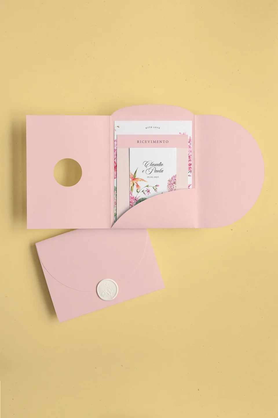 Partecipazione Cofanetto Pocket Fold Rounded