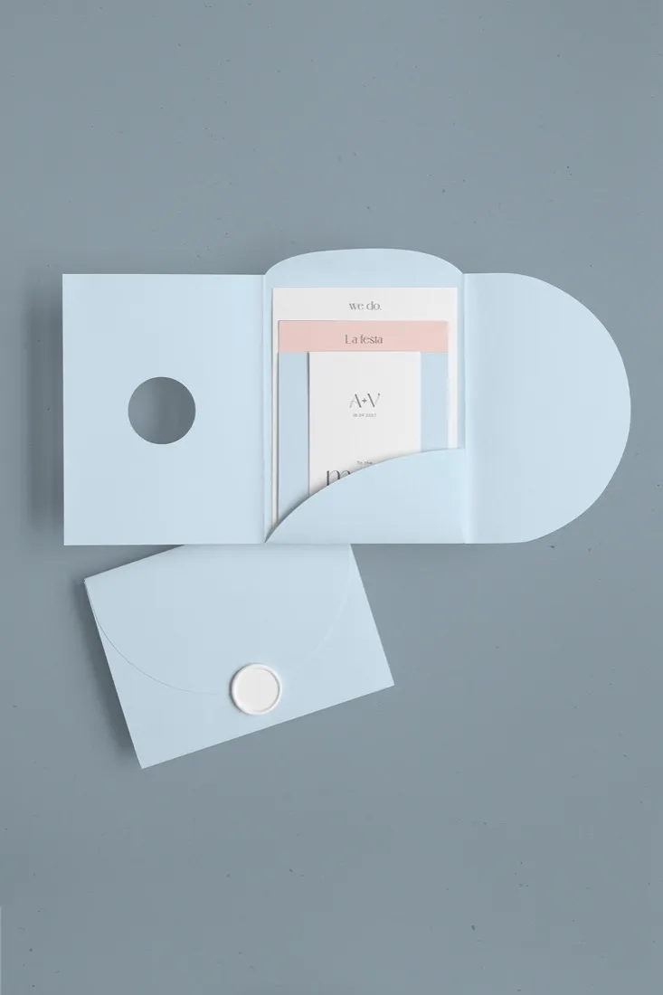 Partecipazione Cofanetto Pocket Fold Rounded