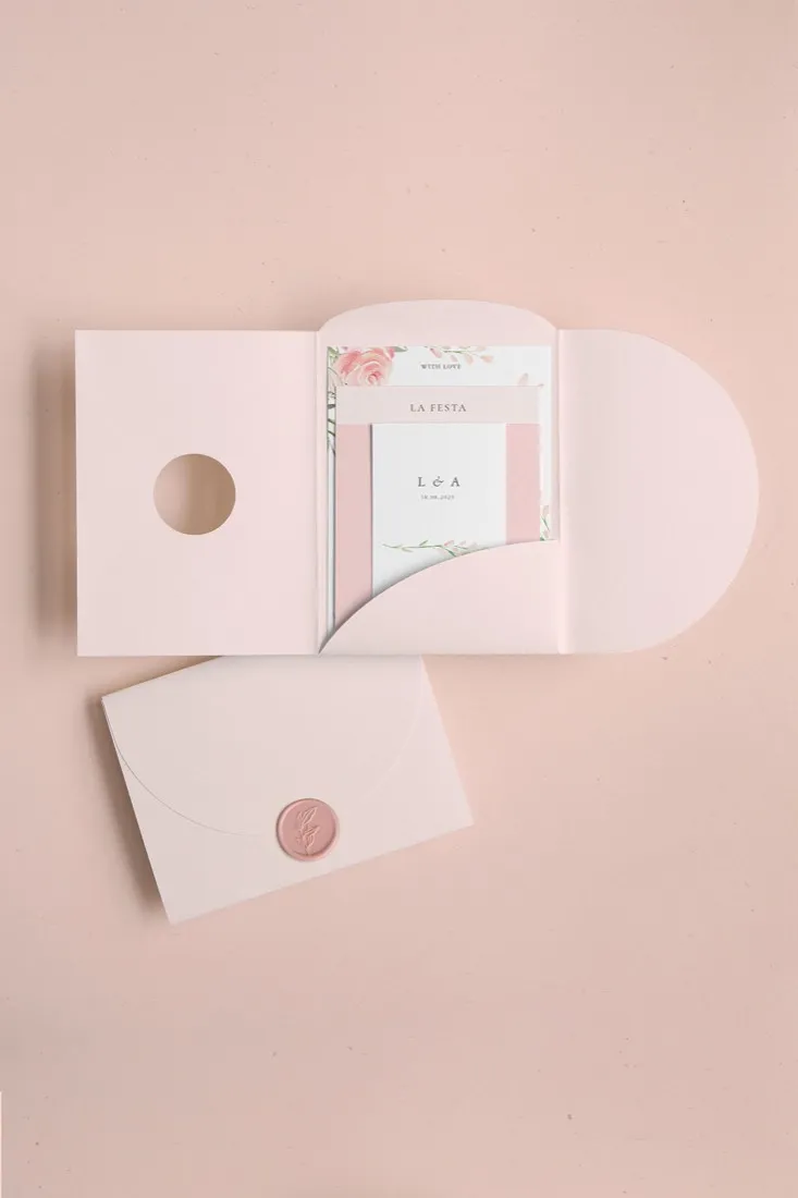 Partecipazione Cofanetto Pocket Fold Rounded