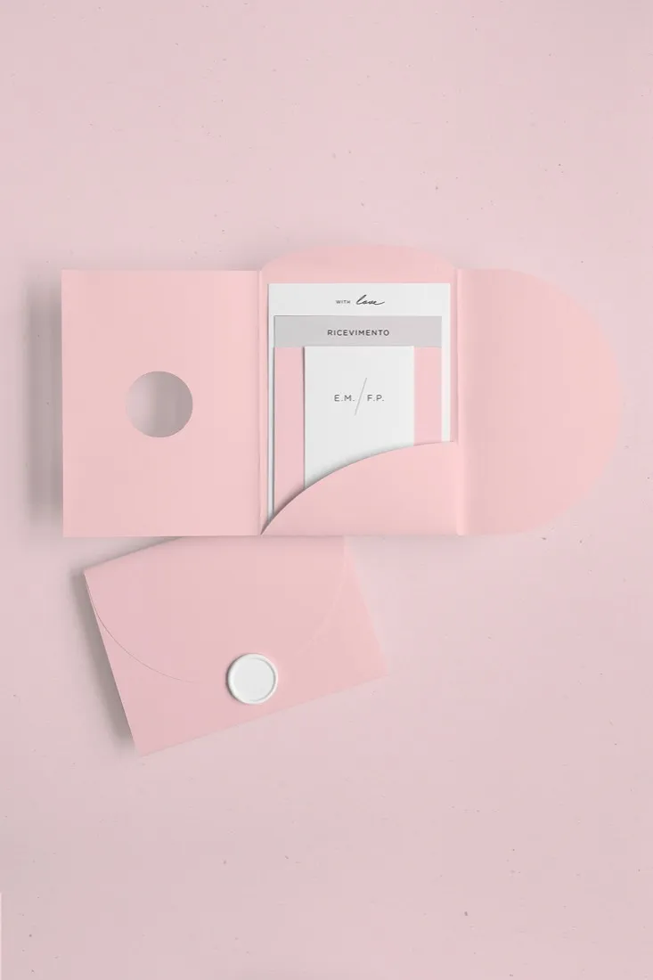 Partecipazione Cofanetto Pocket Fold Rounded