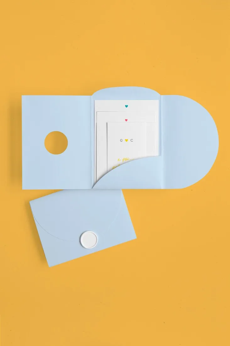 Partecipazione Cofanetto Pocket Fold Rounded