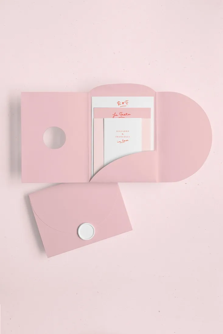Partecipazione Cofanetto Pocket Fold Rounded