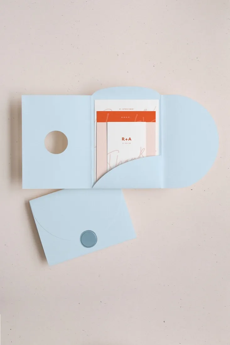 Partecipazione Cofanetto Pocket Fold Rounded