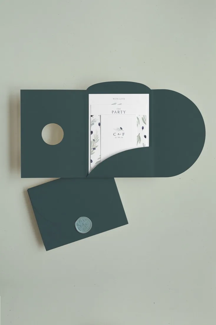 Partecipazione Cofanetto Pocket Fold Rounded