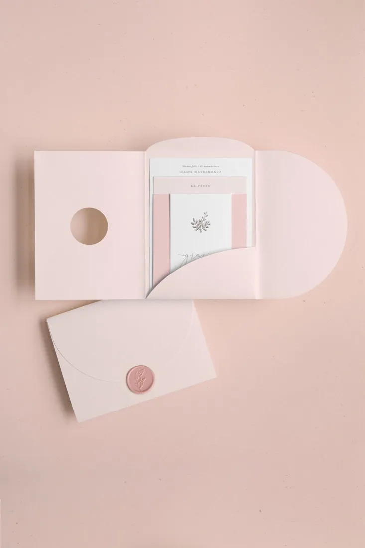Partecipazione Cofanetto Pocket Fold Rounded
