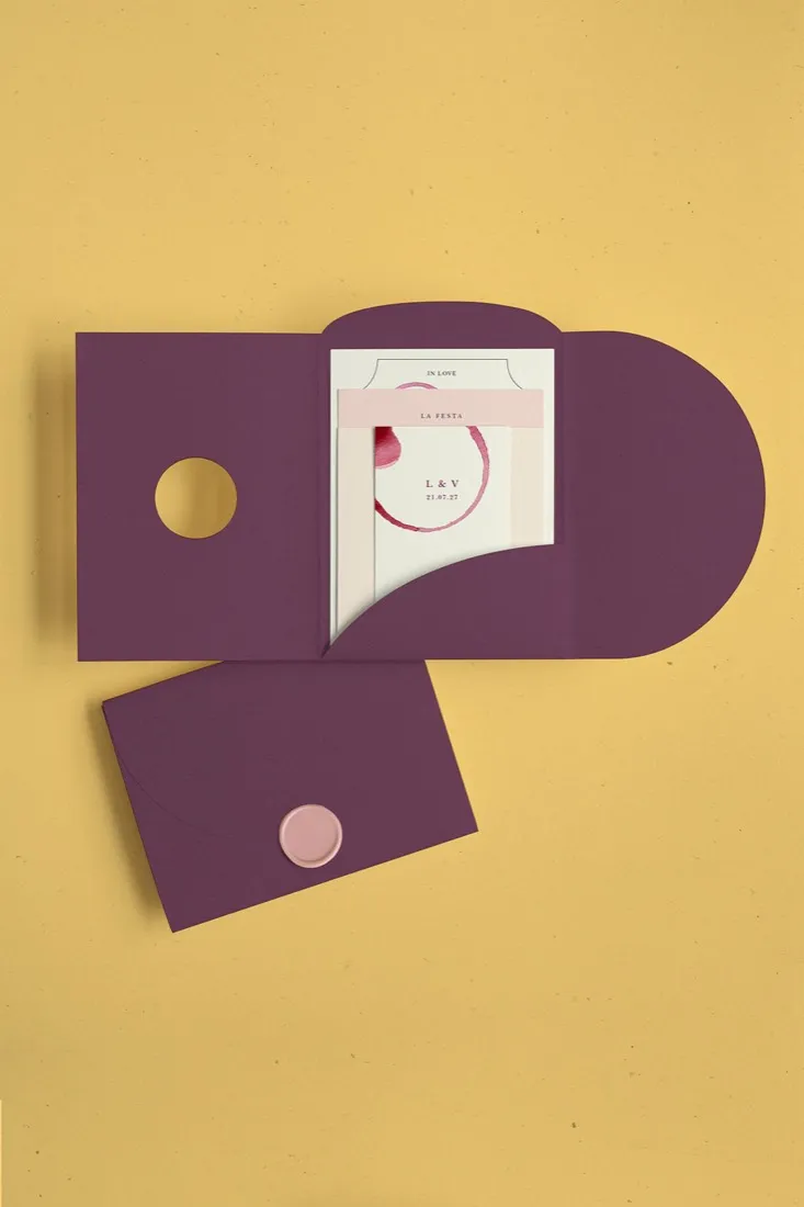 Partecipazione Cofanetto Pocket Fold Rounded
