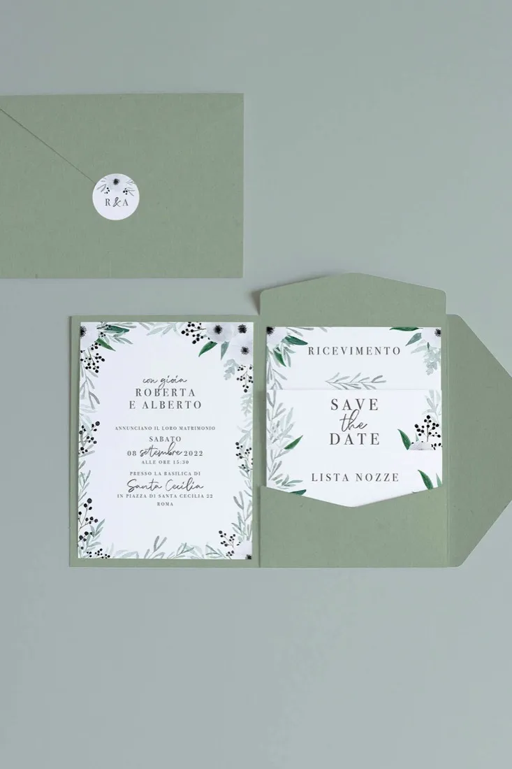 Partecipazione Cofanetto Pocket Fold