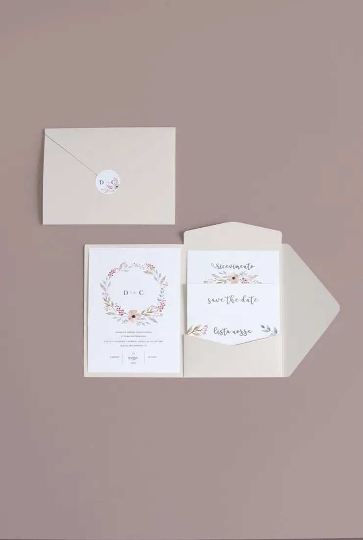 Partecipazione Cofanetto Pocket Fold