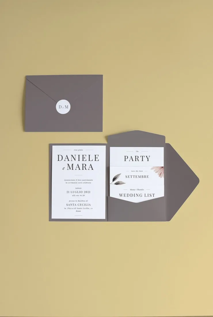 Partecipazione Cofanetto Pocket Fold