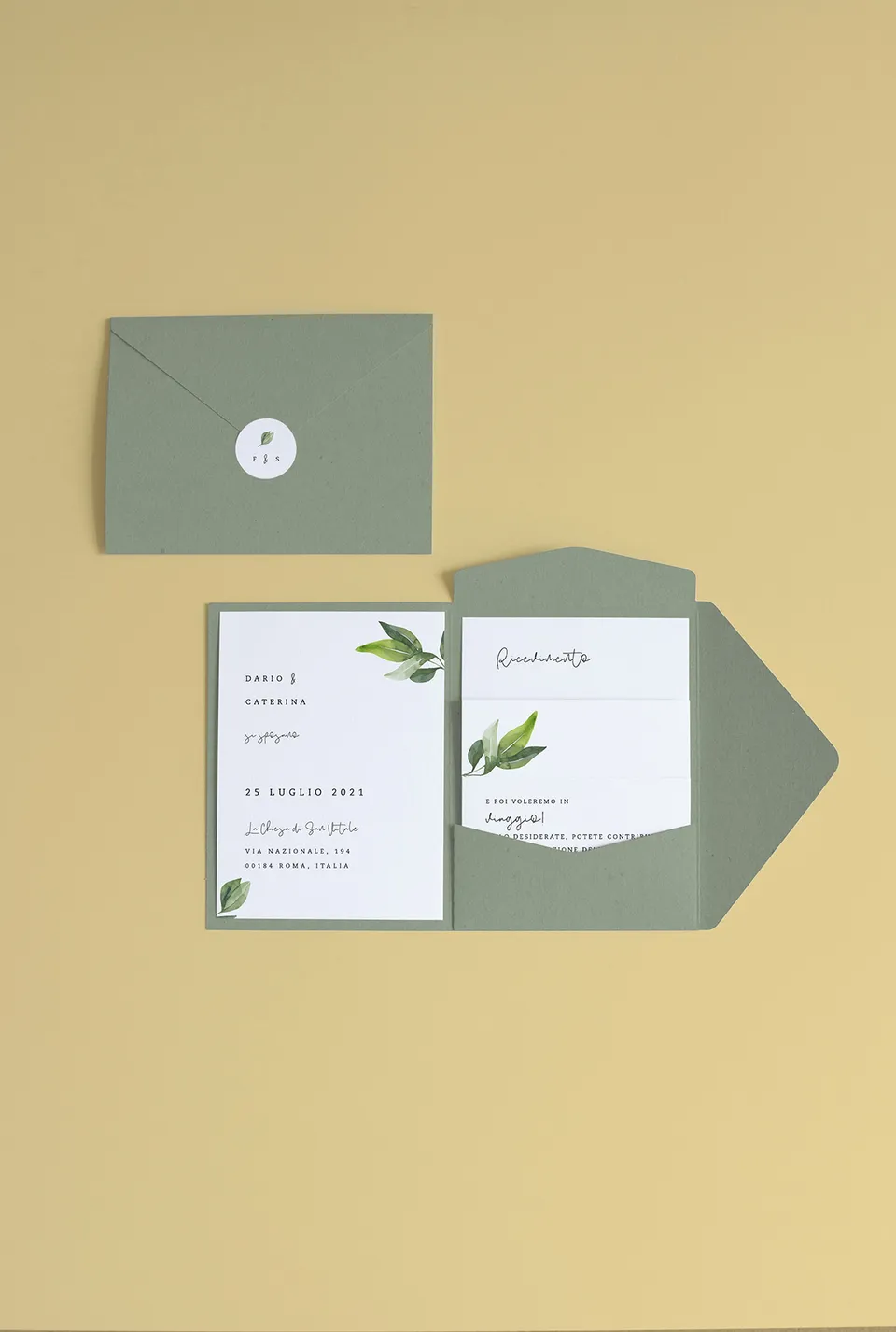 Partecipazione Cofanetto Pocket Fold