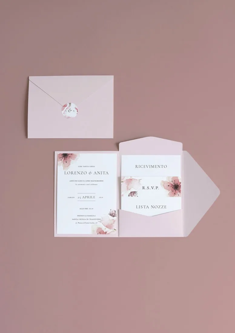 Partecipazione Cofanetto Pocket Fold
