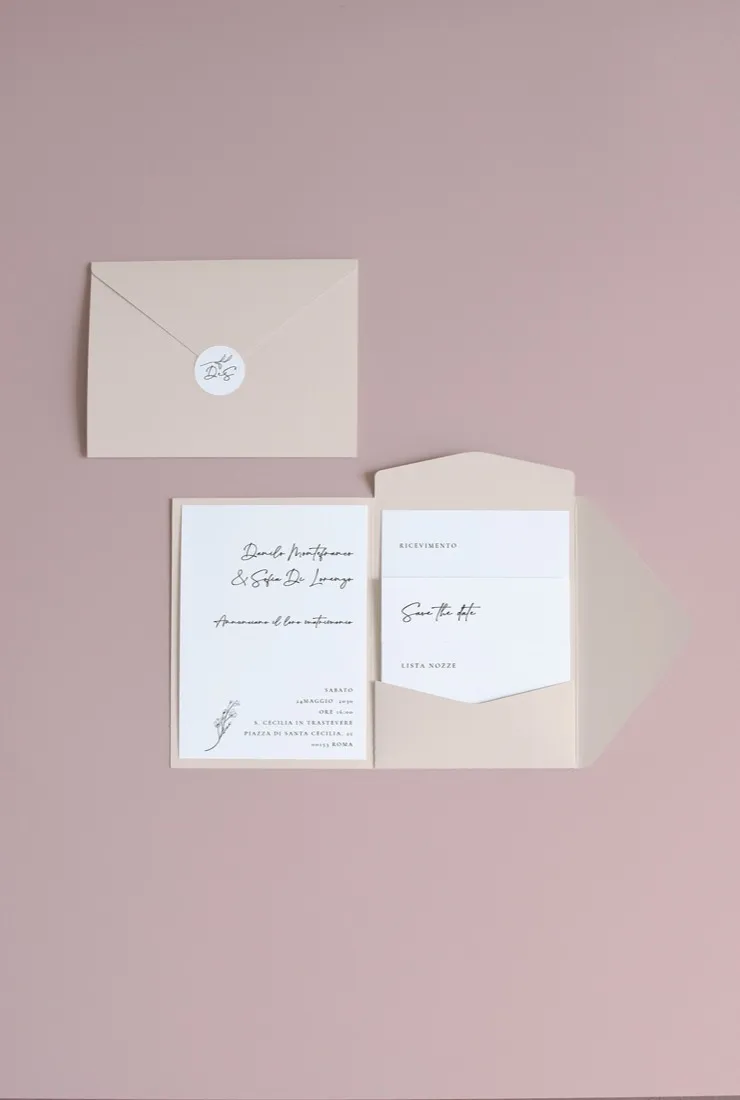 Partecipazione Cofanetto Pocket Fold