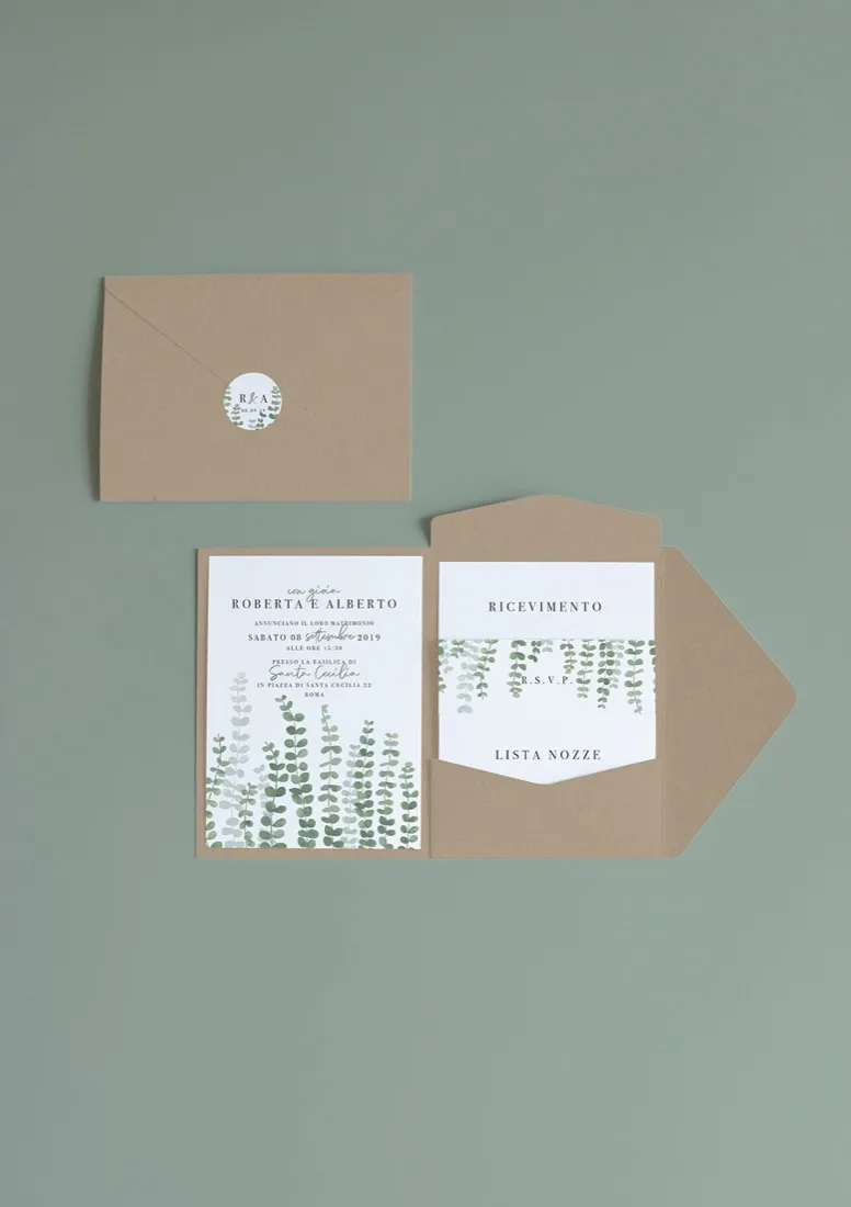 Partecipazione Cofanetto Pocket Fold