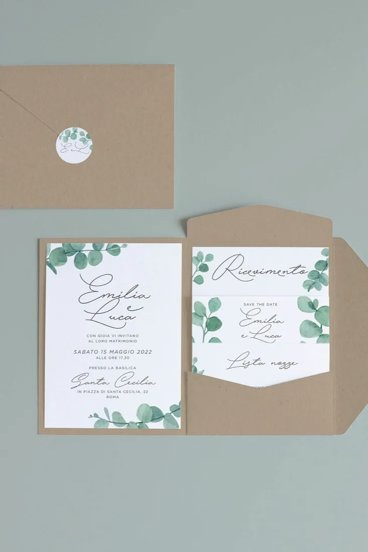 Partecipazione Cofanetto Pocket Fold