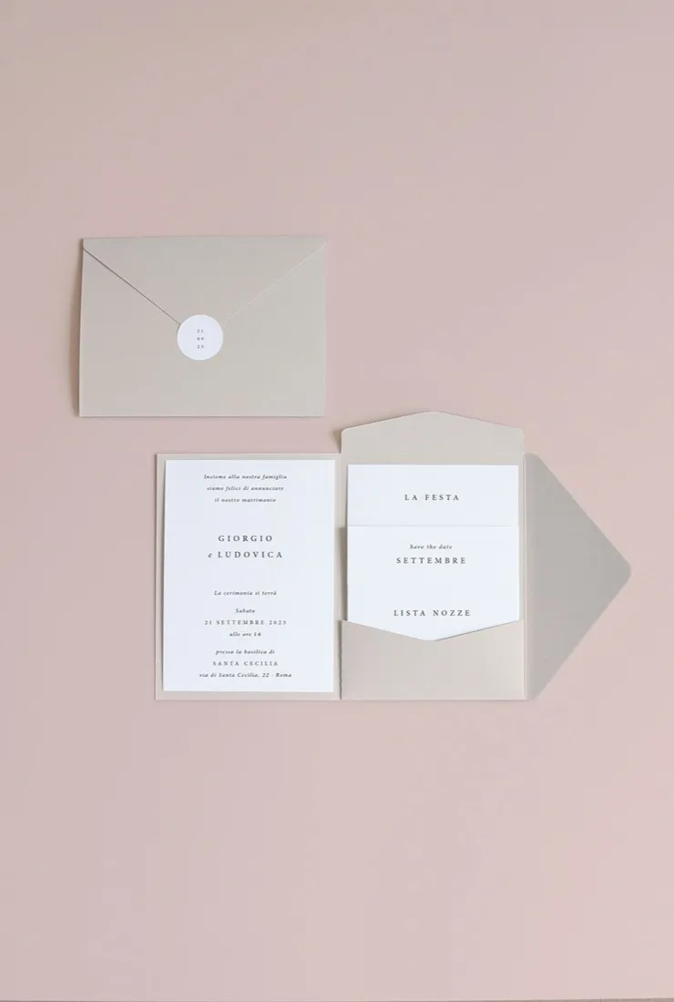 Partecipazione Cofanetto Pocket Fold
