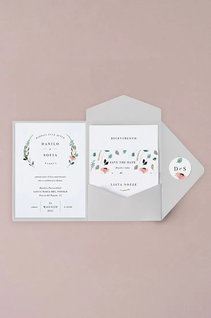 Partecipazione Cofanetto Pocket Fold