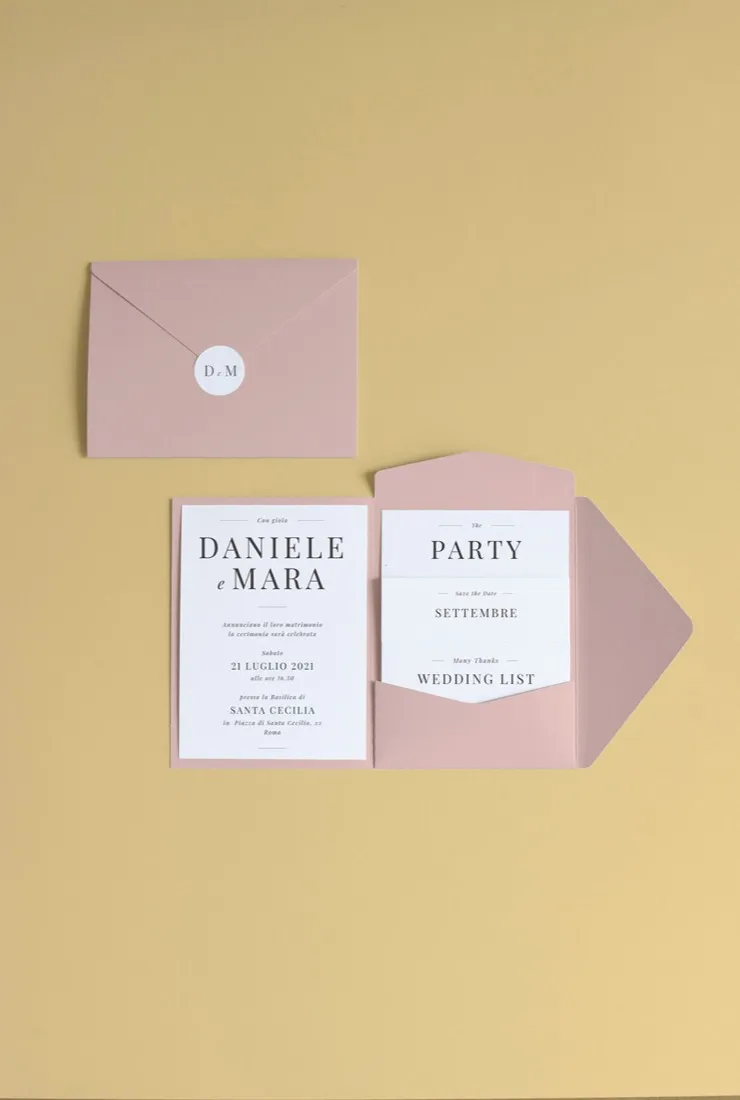Partecipazione Cofanetto Pocket Fold