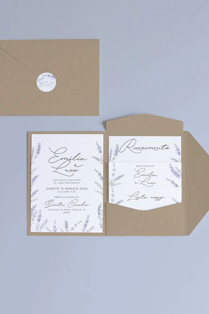 Partecipazione Cofanetto Pocket Fold