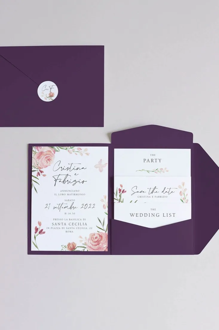 Partecipazione Cofanetto Pocket Fold