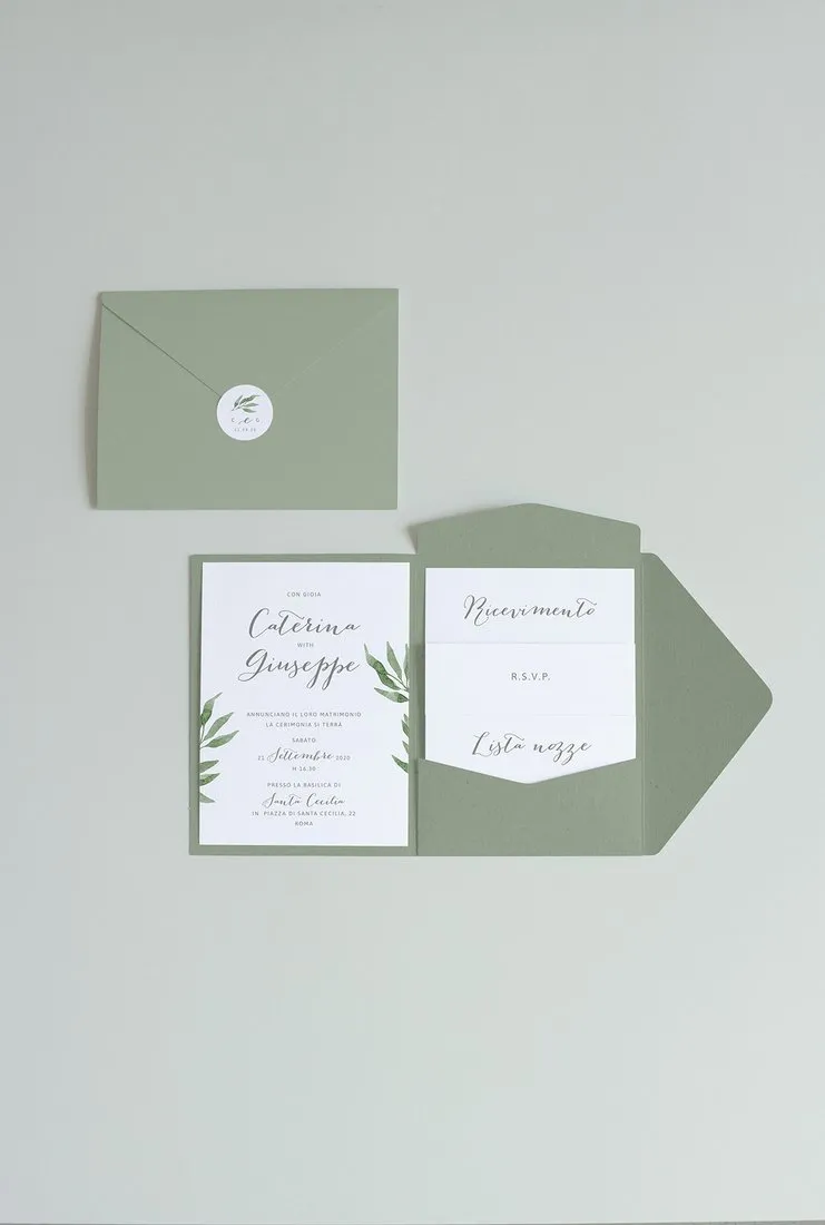 Partecipazione Cofanetto Pocket Fold