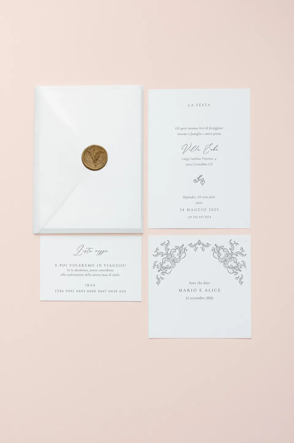Partecipazione Cofanetto Pocket Fold Vellum