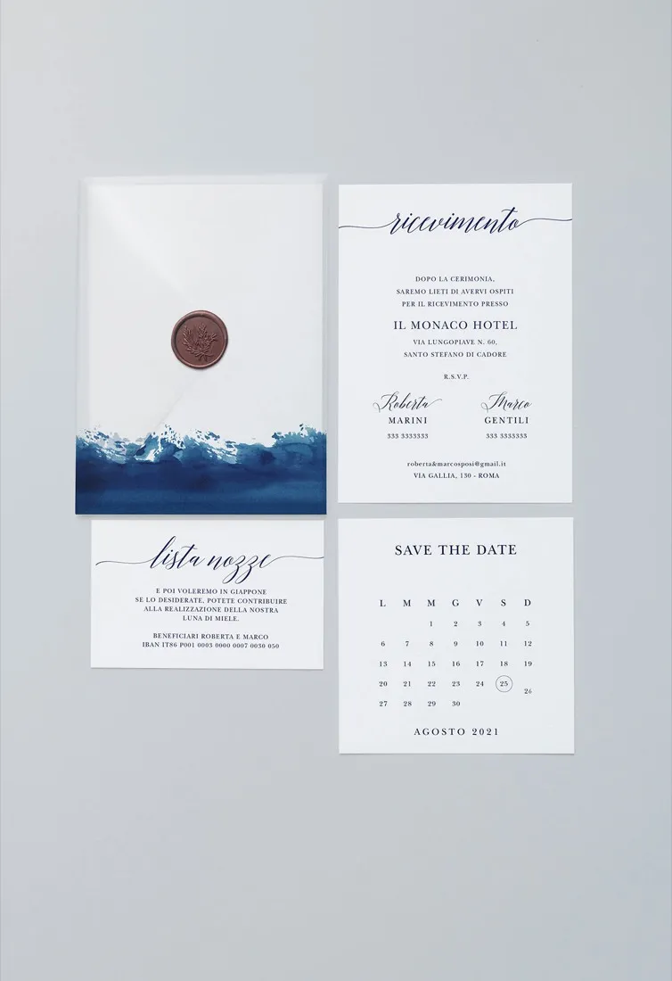 Partecipazione Cofanetto Pocket Fold Vellum