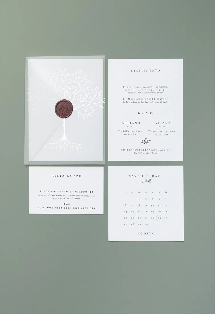 Partecipazione Cofanetto Pocket Fold Vellum