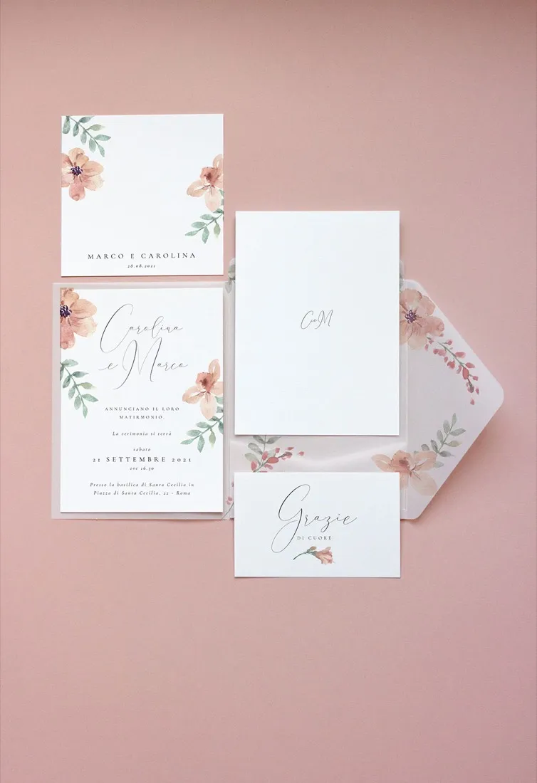 Partecipazione Cofanetto Pocket Fold Vellum