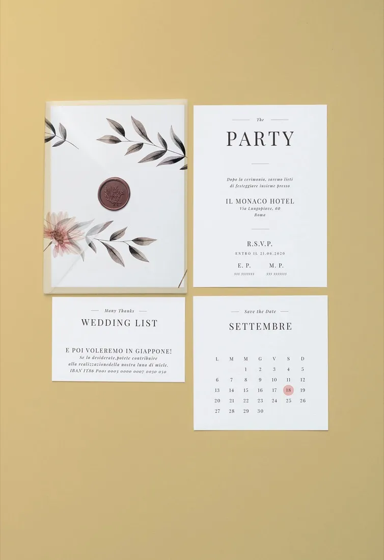 Partecipazione Cofanetto Pocket Fold Vellum