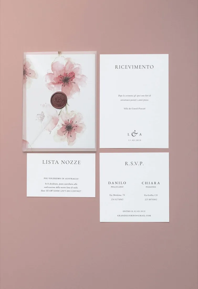 Partecipazione Cofanetto Pocket Fold Vellum