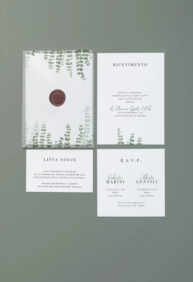 Partecipazione Cofanetto Pocket Fold Vellum