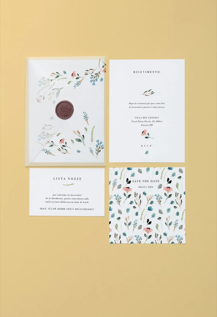 Partecipazione Cofanetto Pocket Fold Vellum