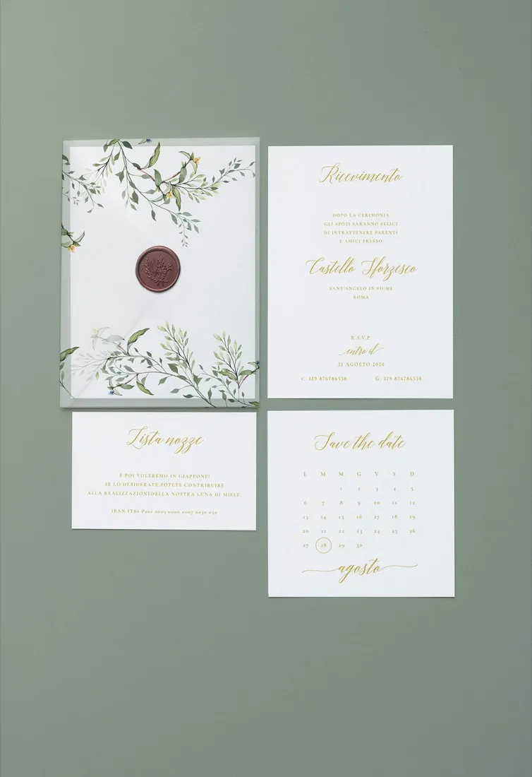 Partecipazione Cofanetto Pocket Fold Vellum