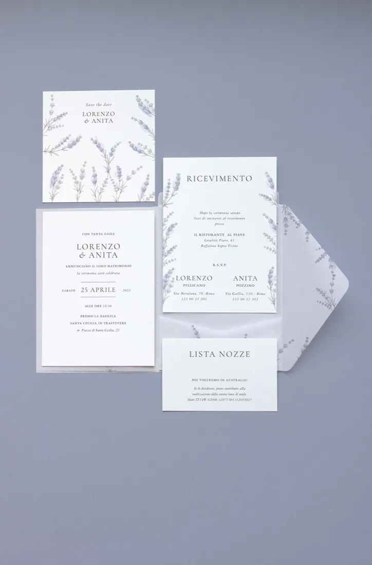 Partecipazione Cofanetto Pocket Fold Vellum