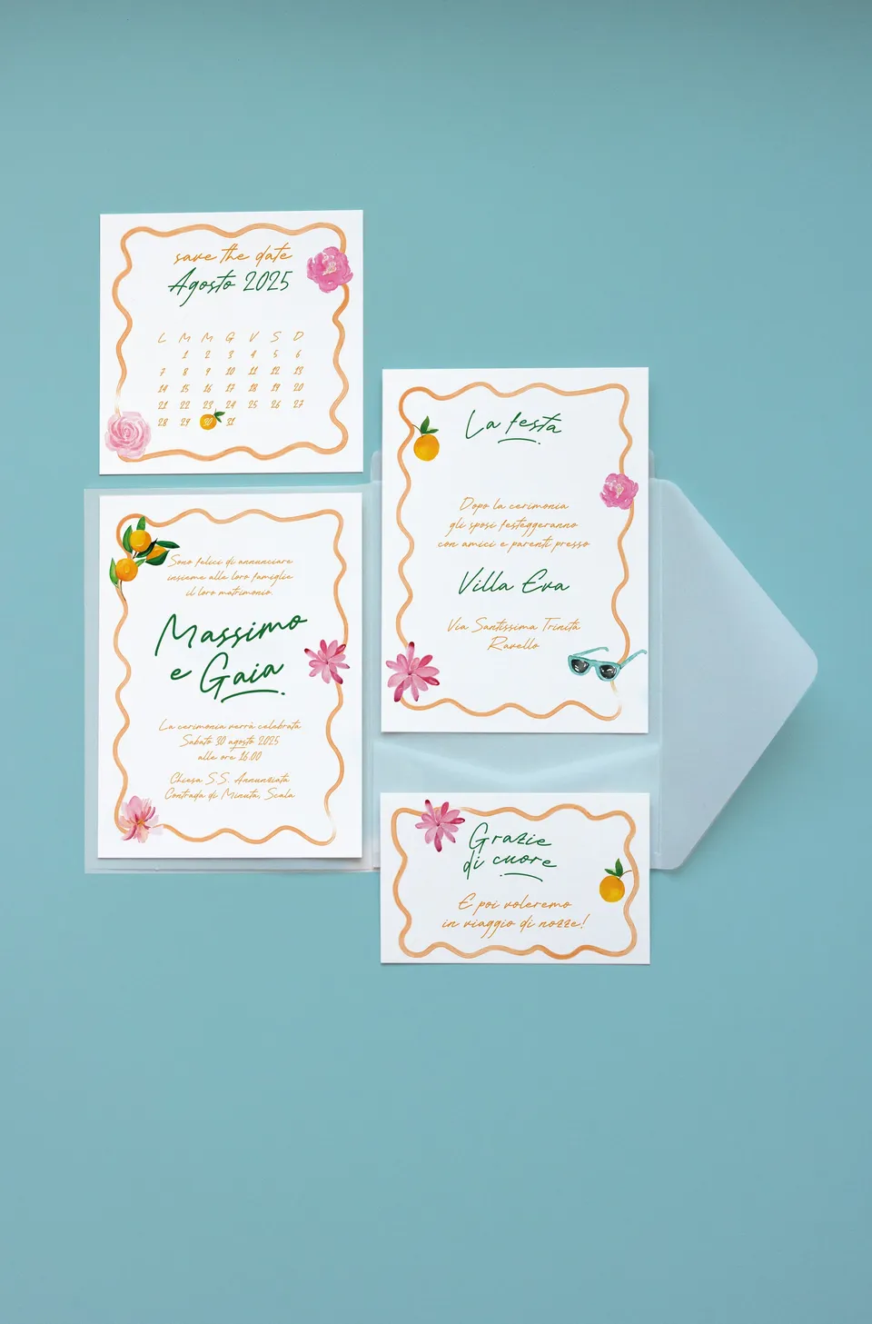 Partecipazione Cofanetto Pocket Fold Vellum