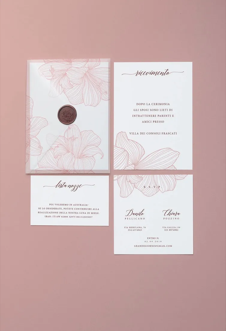 Partecipazione Cofanetto Pocket Fold Vellum