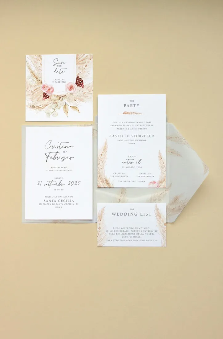 Partecipazione Cofanetto Pocket Fold Vellum