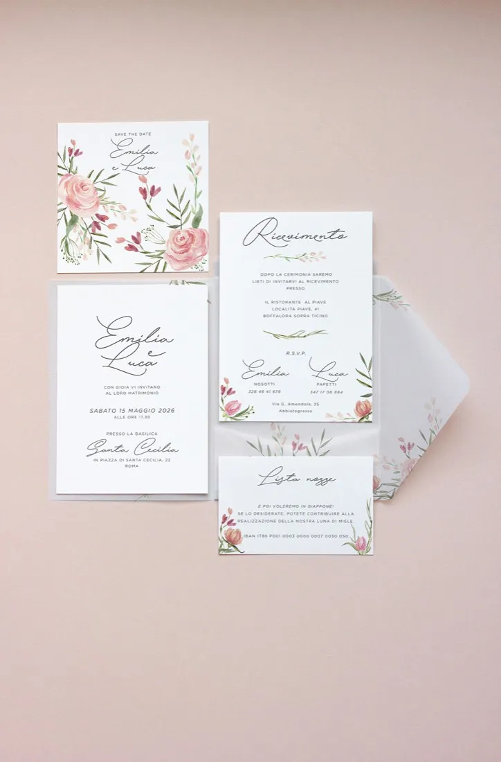 Partecipazione Cofanetto Pocket Fold Vellum