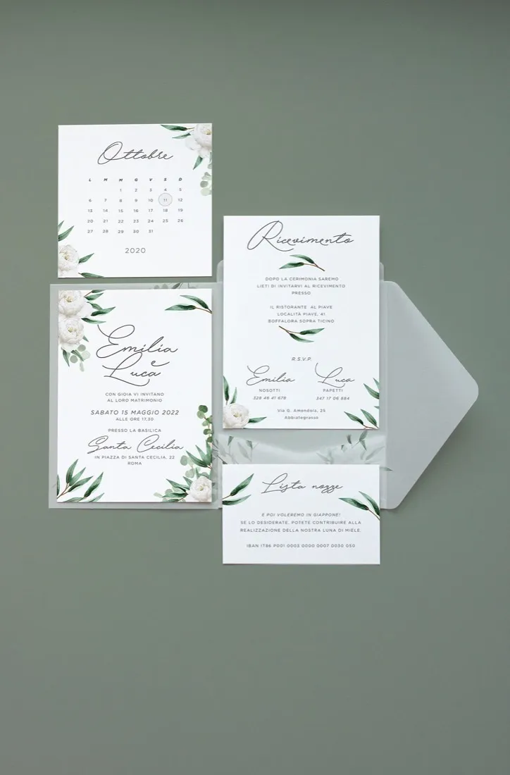Partecipazione Cofanetto Pocket Fold Vellum