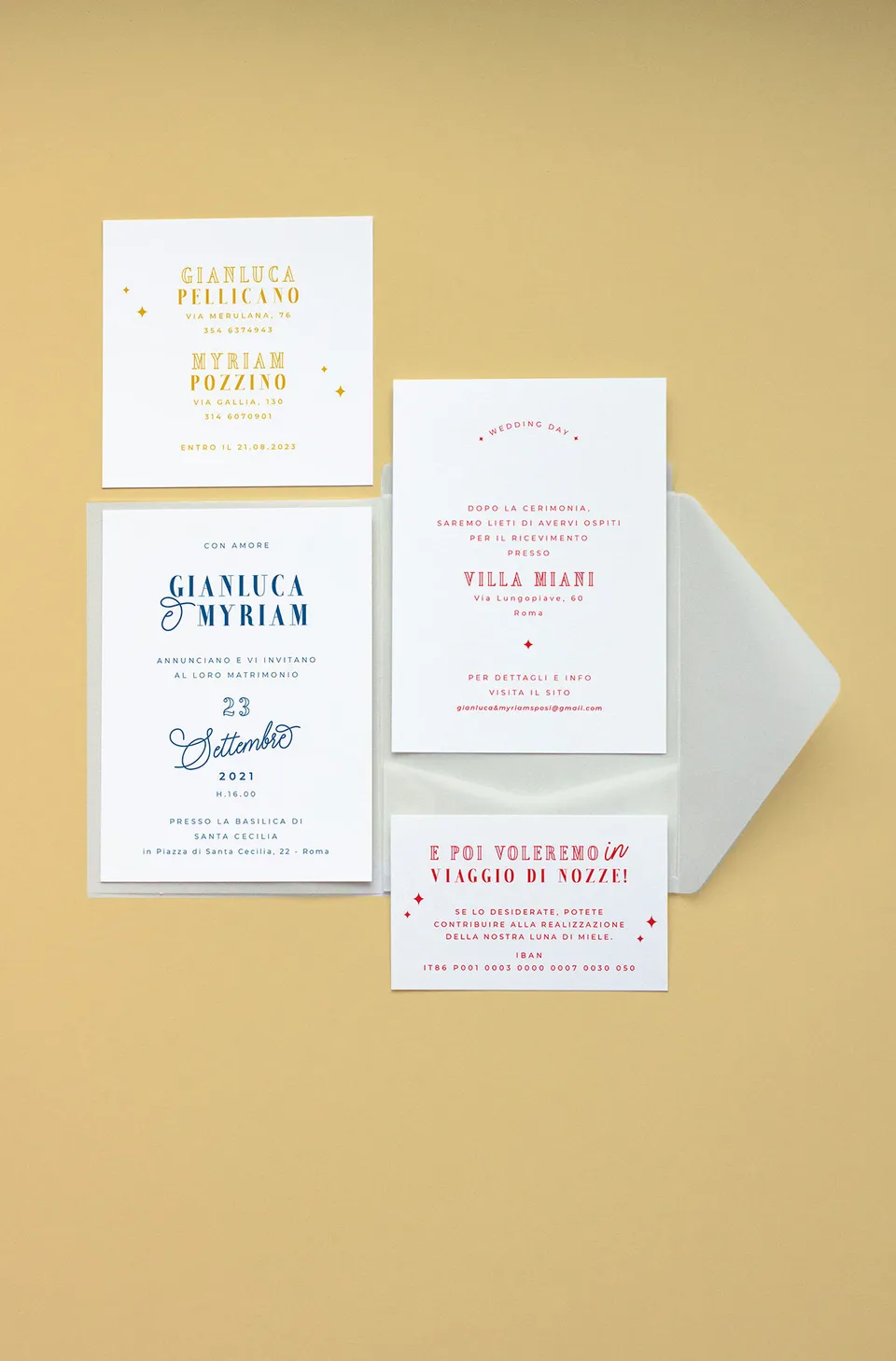 Partecipazione Cofanetto Pocket Fold Vellum