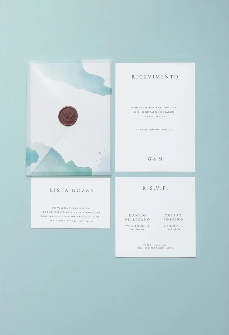 Partecipazione Cofanetto Pocket Fold Vellum